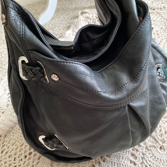 EUC B Makowsky supple black leather bag - Picture 2 of 16